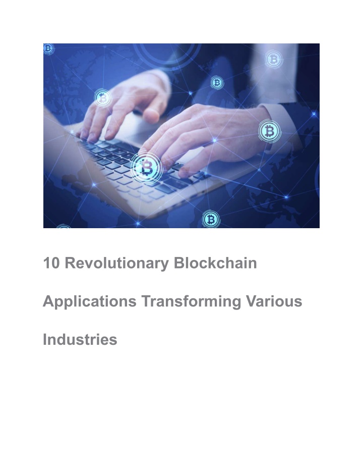 10 revolutionary blockchain n.w