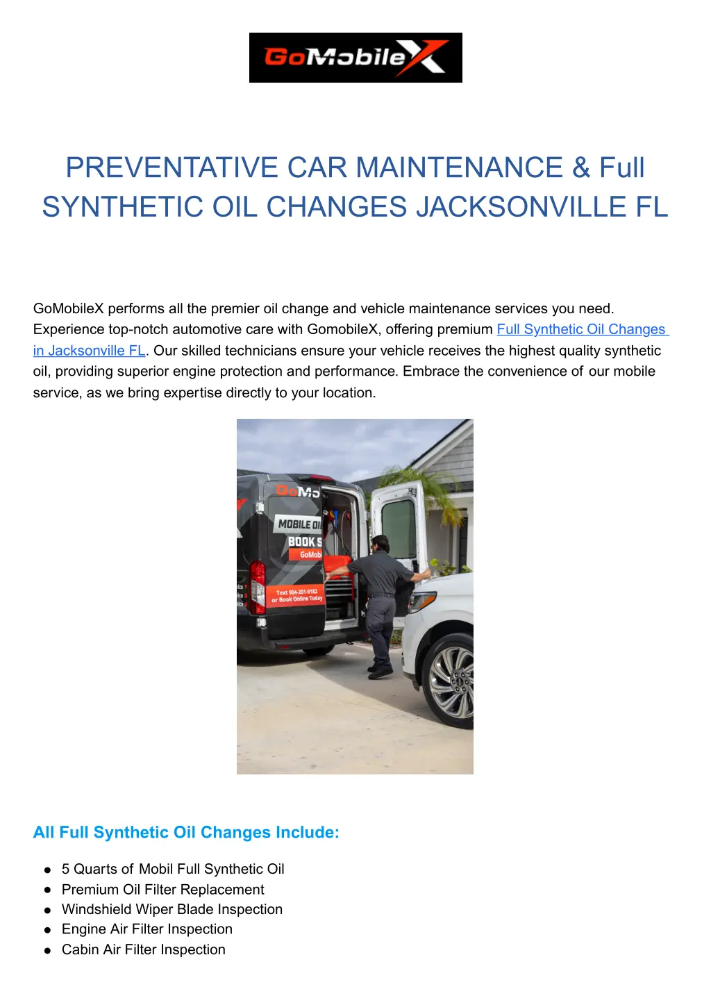 preventative car maintenance full synthetic n.