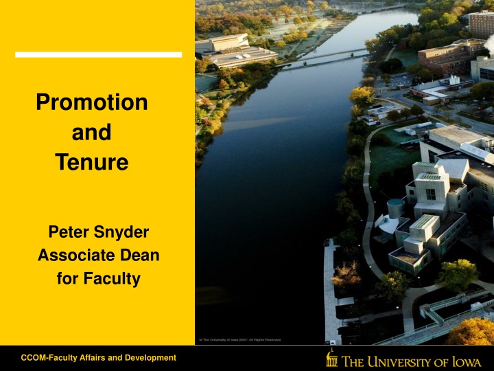 Academic Promotion and Tenure Guidelines in Higher Education
