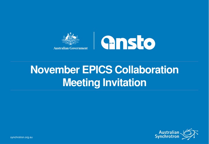 EPICS Collaboration Meeting at Australian Synchrotron