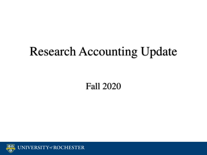 Accounting Update Highlights Fall 2020