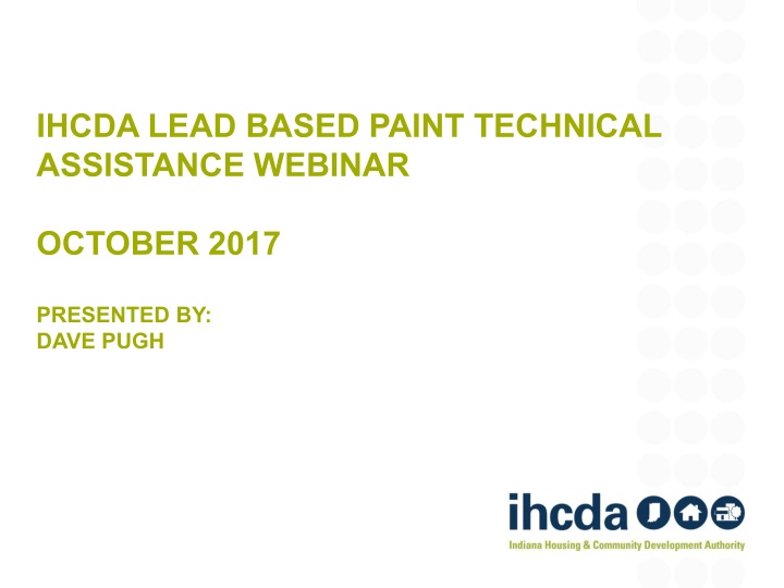 Lead-Based Paint Technical Assistance Overview