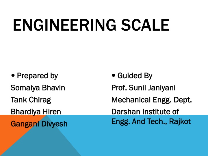 Engineering Scale and Different Types of Scales