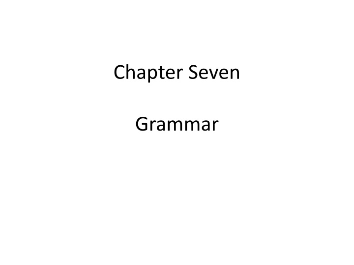 Grammar: A Comprehensive Overview