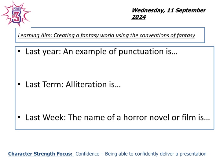Fantasy Worlds: Conventions, Types, and Challenges