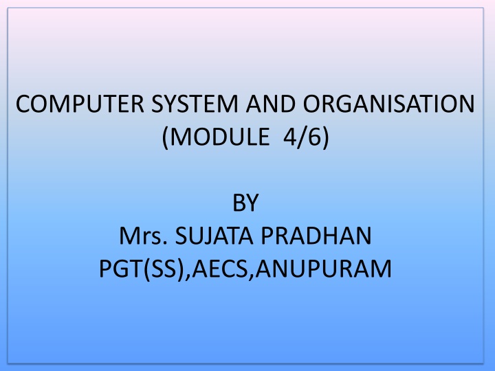 Number Systems and Conversions in Computer Systems
