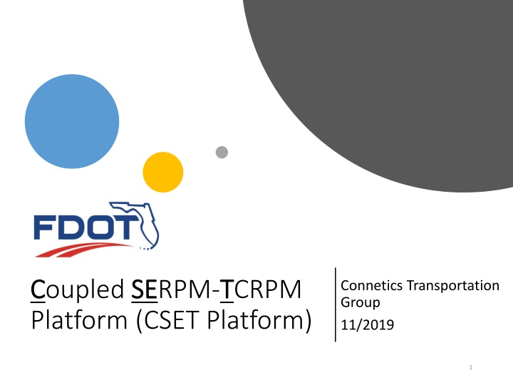 Transportation Network Modeling and Analysis with C.Coupled SE Platform