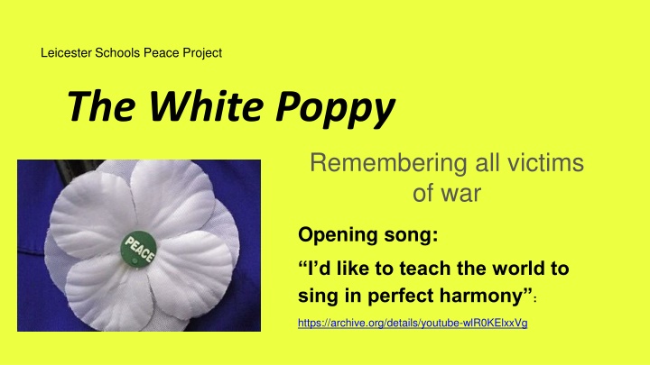 The Symbolism of the Red and White Poppies in Honouring Victims of War