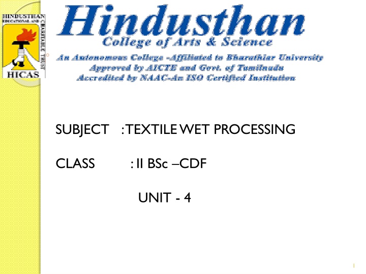 Natural Dyes in Textile Wet Processing