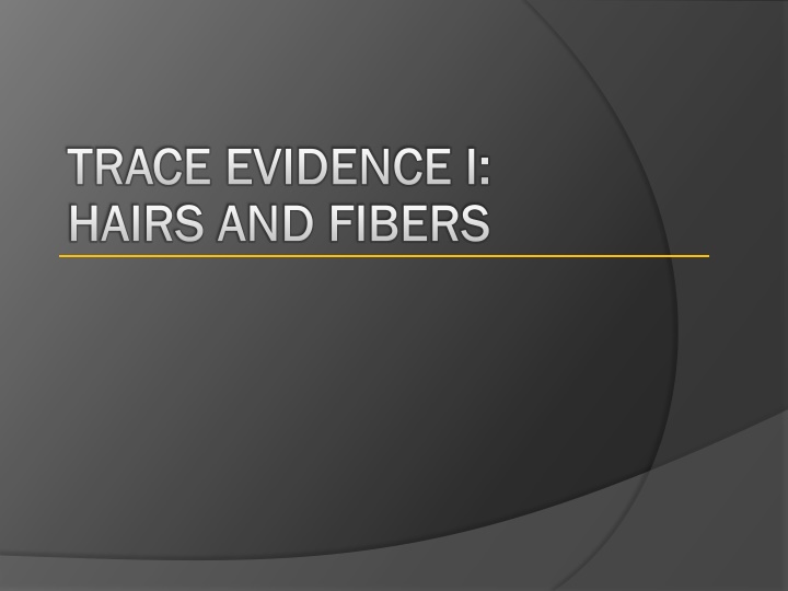 Hair and Fiber Analysis in Forensic Science