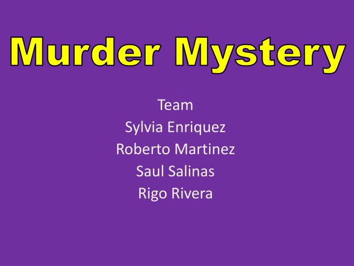 Unraveling the Murder Mystery: Suspects, Motives, and Clues