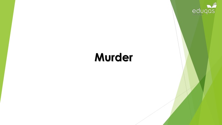 Murder in Common Law