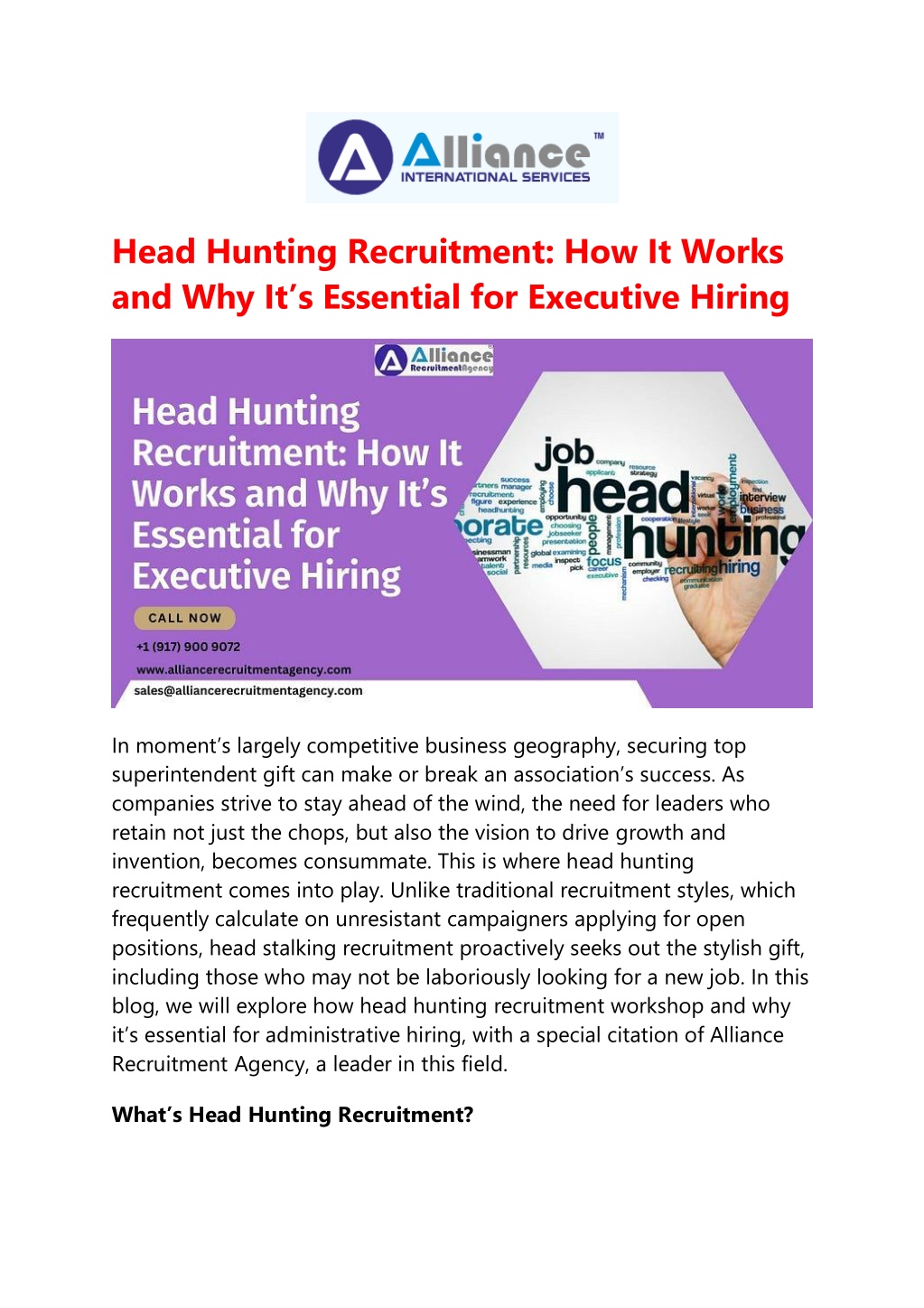 head hunting recruitment how it works l.w