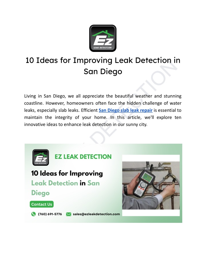 ez leak detection n.w