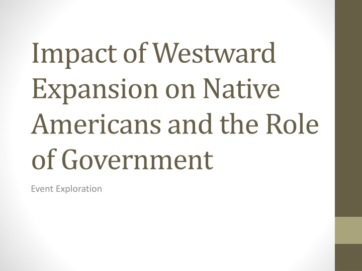 Impact of Westward Expansion on Native Americans: Government's Role & Effect