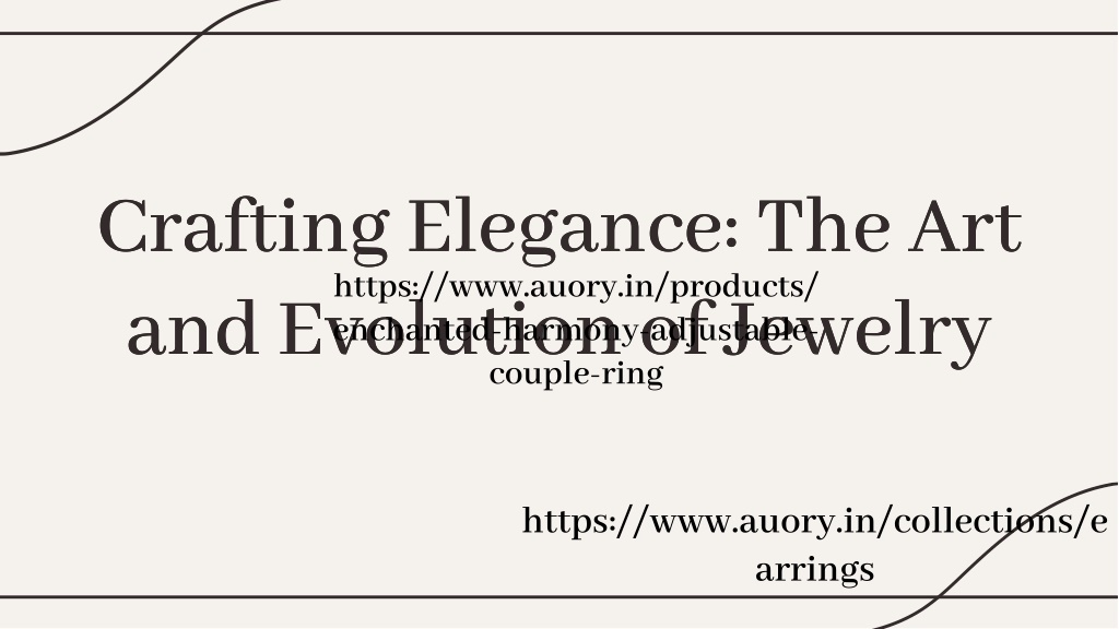 crafting elegance the art and evolution l.w