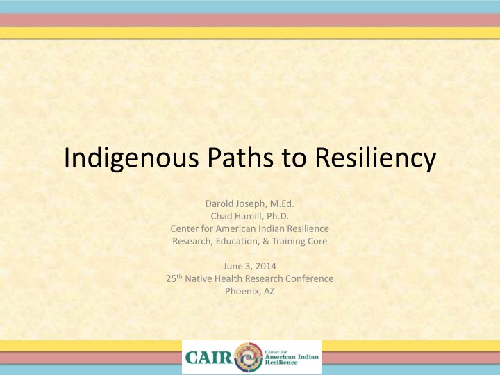Indigenous Resilience in Native Communities