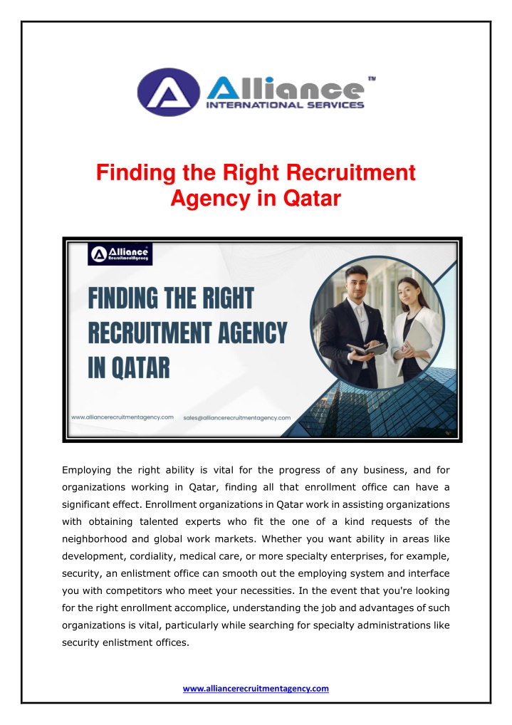finding the right recruitment agency in qatar n.w