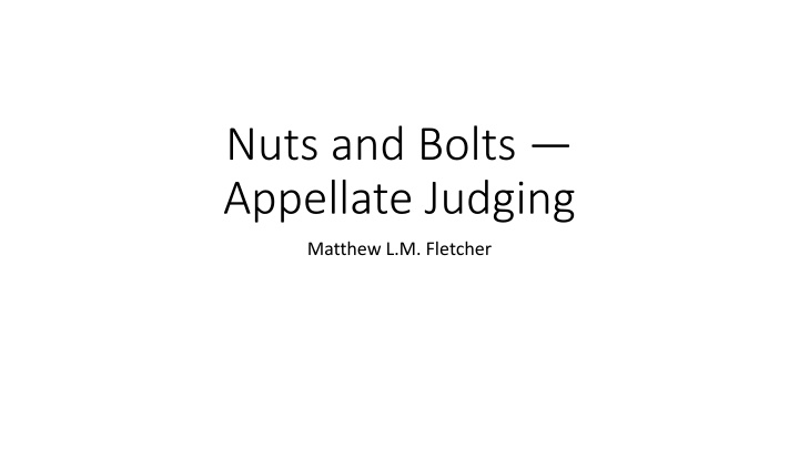 Appellate Judging and Tribal Customary Law