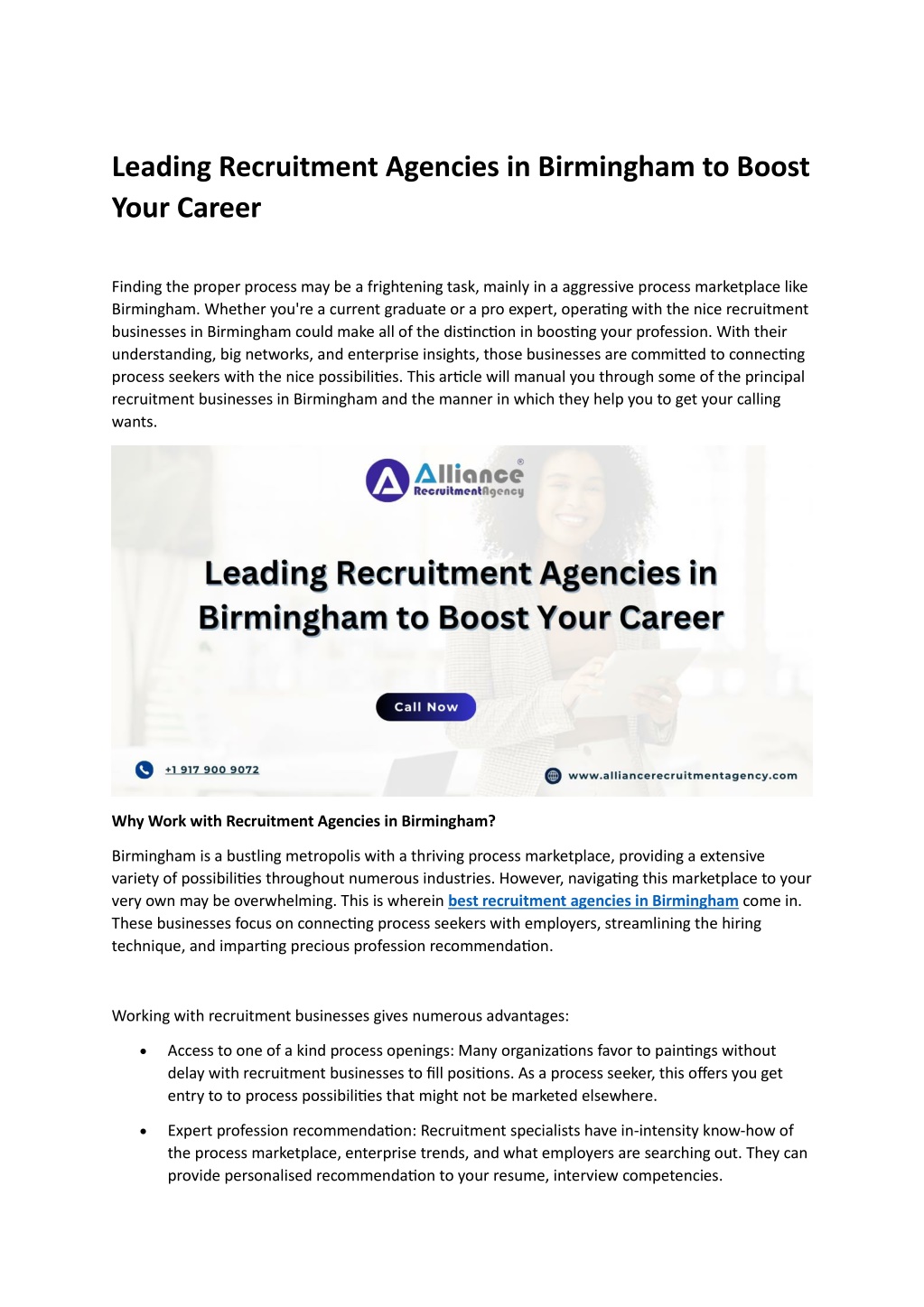 leading recruitment agencies in birmingham l.w