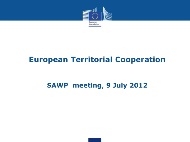 European Territorial Cooperation: Regulatory Framework and Key Features
