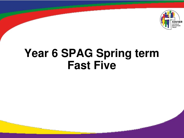 Year 6 SPAG Spring Term Fast Five Challenges