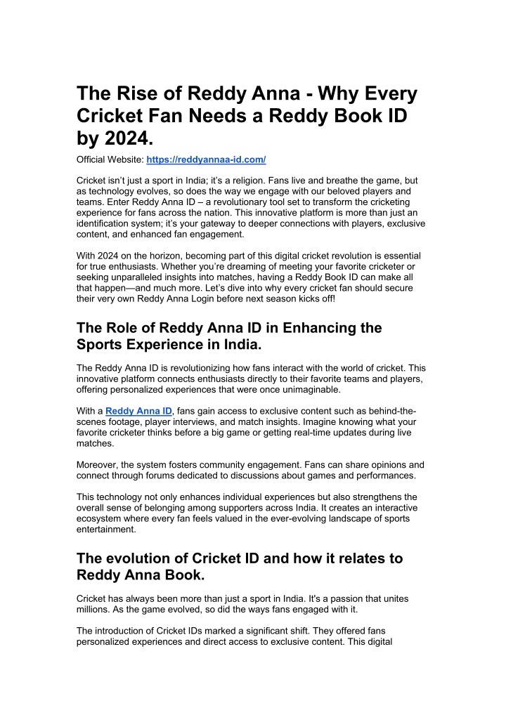 the rise of reddy anna why every cricket n.w