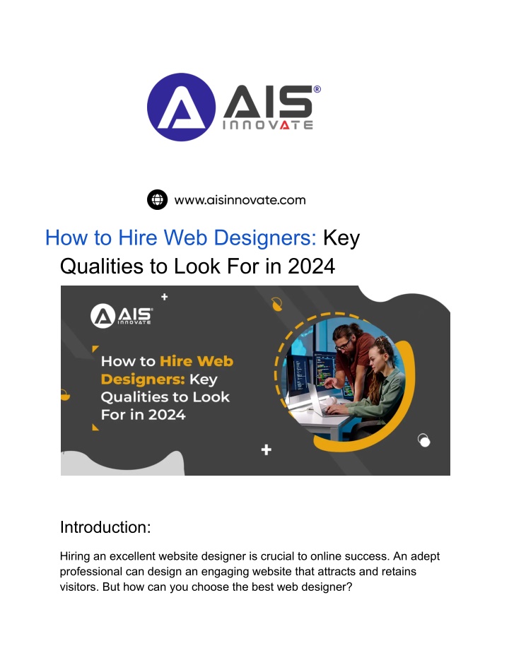 how to hire web designers key qualities to look n.w