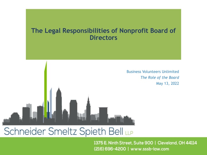 Legal Responsibilities of Nonprofit Board of Directors
