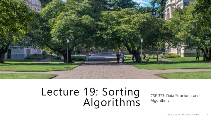 Overview of Sorting Algorithms in Data Structures