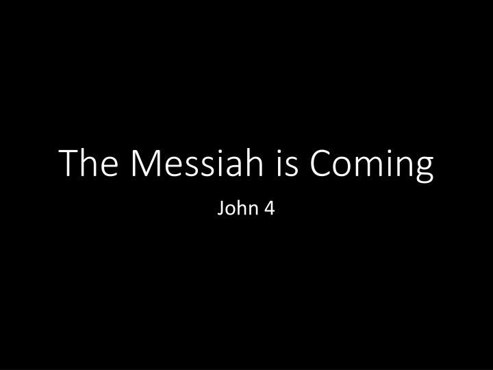 The Miraculous Encounters of Jesus in John 4