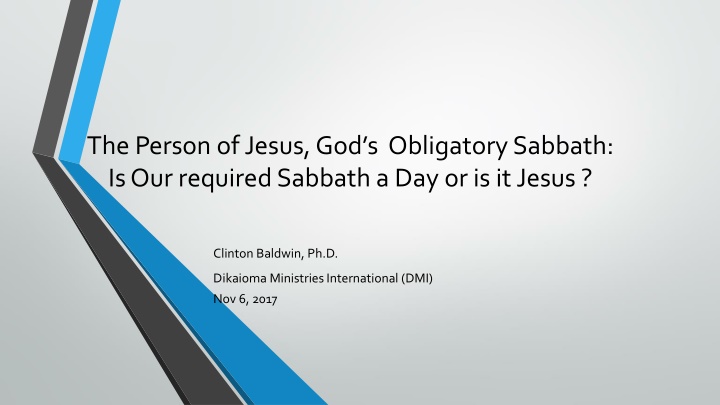 The Relationship Between the Sabbath and Jesus