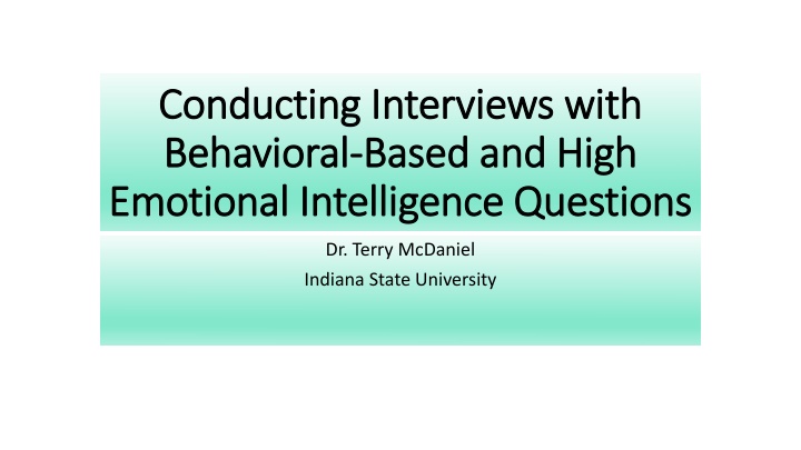 Enhancing Emotional Intelligence Through Behavioral Interview Questions