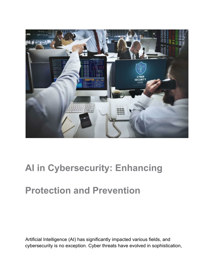 ai in cybersecurity enhancing n.w