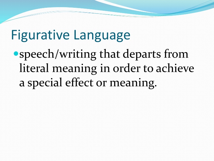 Figurative Language in 