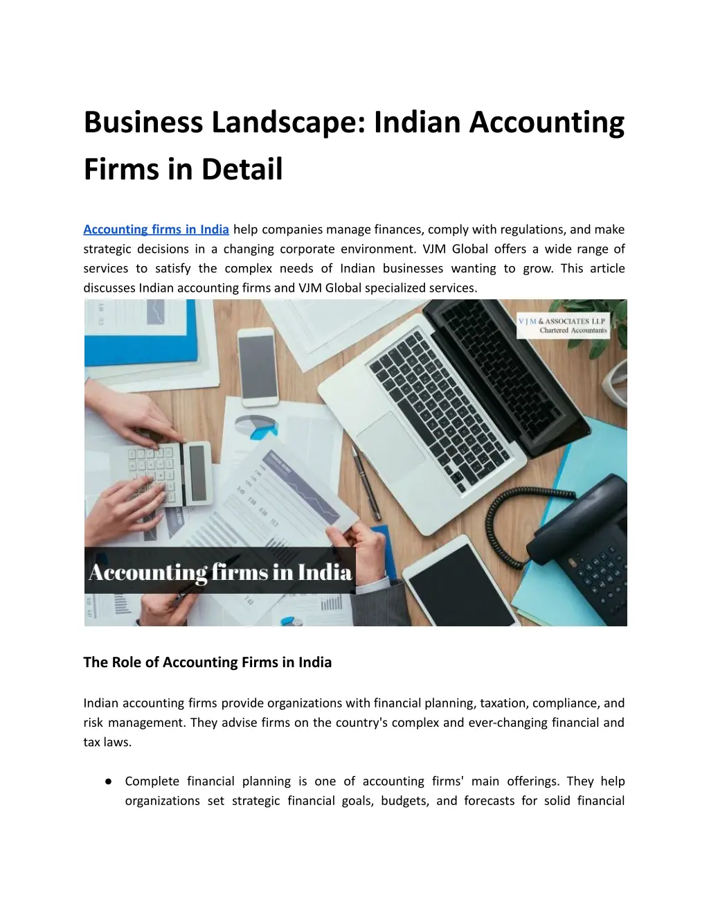 business landscape indian accounting firms n.