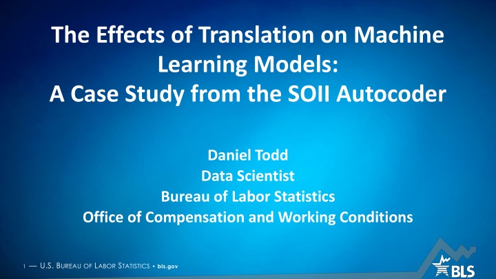 Impact of Translation on Machine Learning Models: SOII Autocoder Case Study