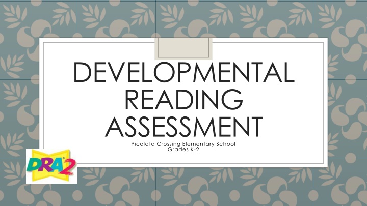 Developmental Reading Assessment at Picolata Crossing Elementary