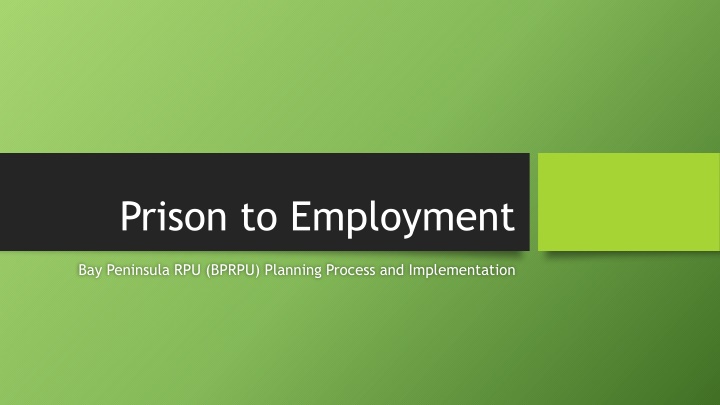 Reentry Program Implementation for Justice-Involved Individuals in Bay Area