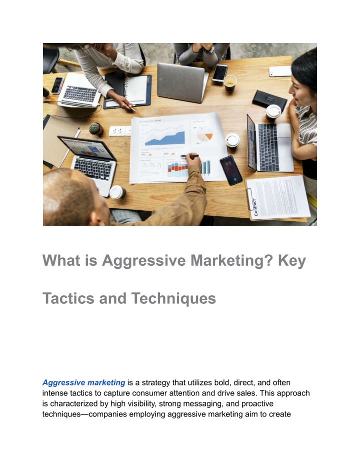 what is aggressive marketing key n.w