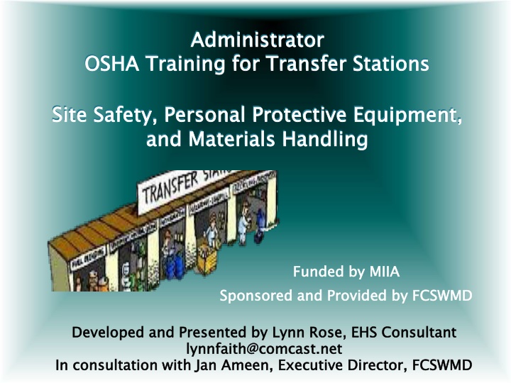 OSHA Training for Transfer Stations: Site Safety and Materials Handling