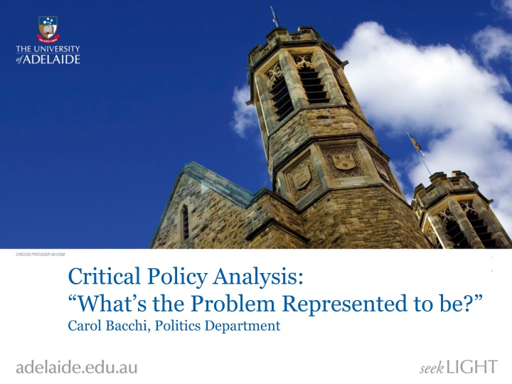 Rethinking Policy Problems from a Political Perspective