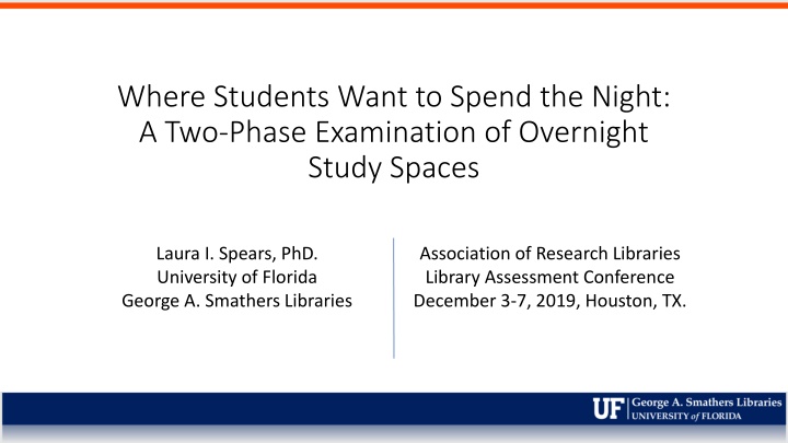 Overnight Study Spaces: Where Students Prefer to Study