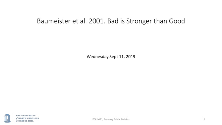 The Power of Negative Influence: Bad is Stronger than Good