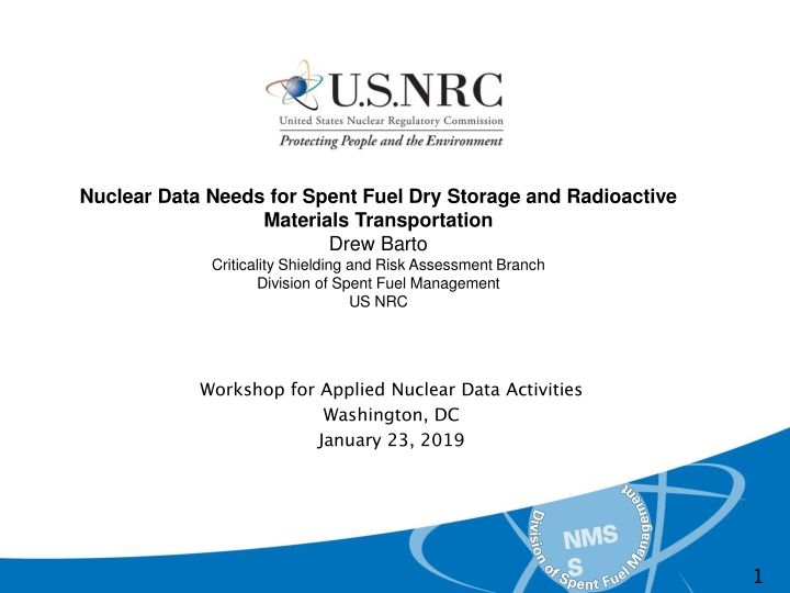 Nuclear Data Needs for Spent Fuel Management Overview