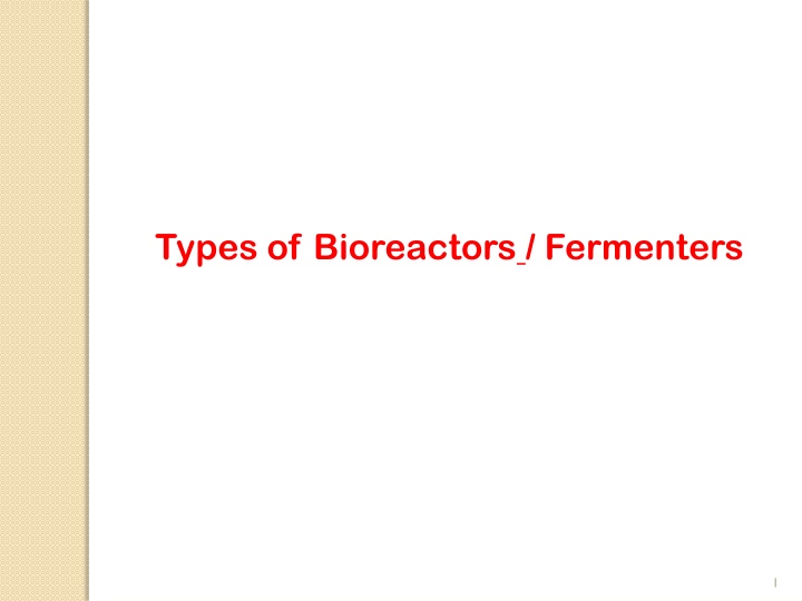Overview of Bioreactors and Fermenters: Types, Advantages, and Disadvantages