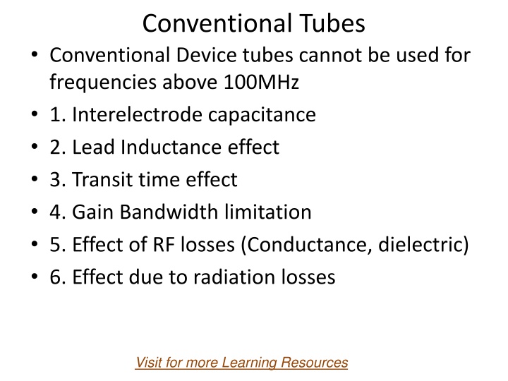 Microwave Tubes and Klystron Technology