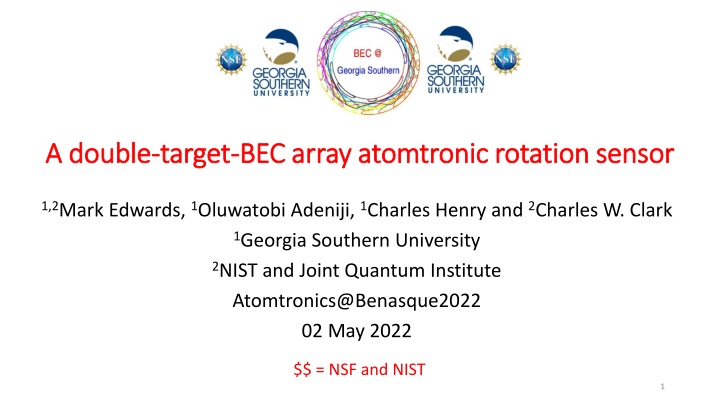 Atomtronic Rotation Sensor Design Using Double-Target BECs