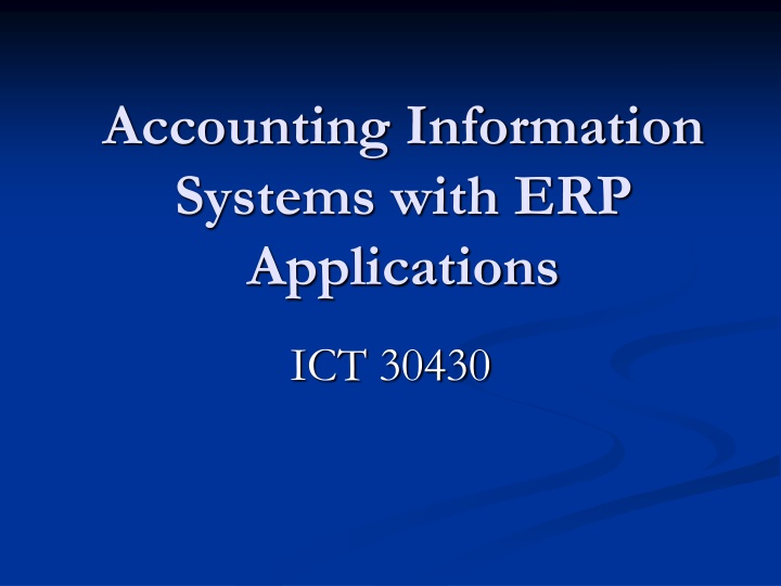 Introduction to Computer-Based Accounting Systems in Business