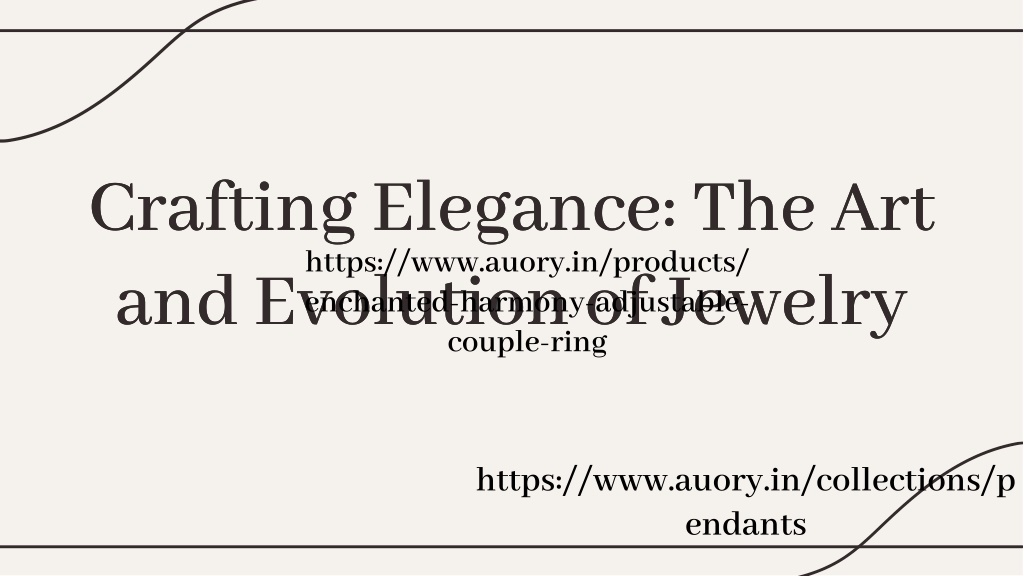 crafting elegance the art and evolution l.w